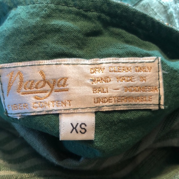 Nadya Green patchwork jacket that is jeans style/lots of pockets/XS - Picture 4 of 17